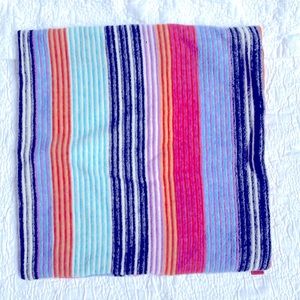 Missoni Wool Multi Color Stripe Throw Pillow Case